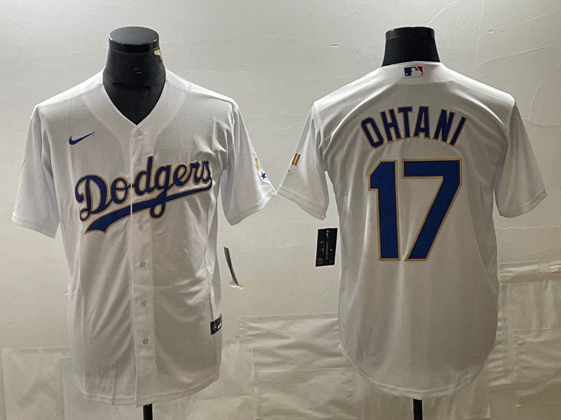 Men's Los Angeles Dodgers Shohei Ohtani #17 White Alternate Jersey